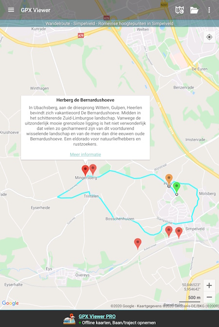 GPX viewer voorbeeld route GPX viewer voorbeeld route